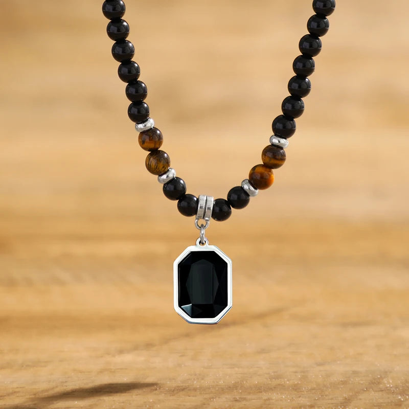 Onyx Bead Necklace