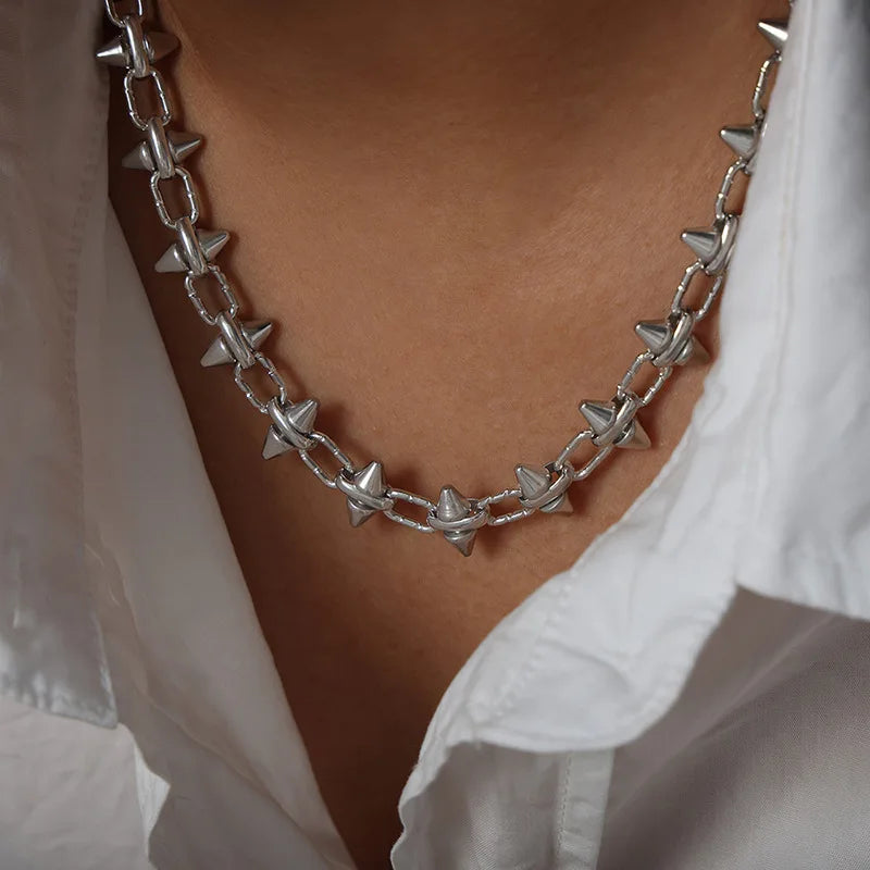 Obsidian Thorn Necklace