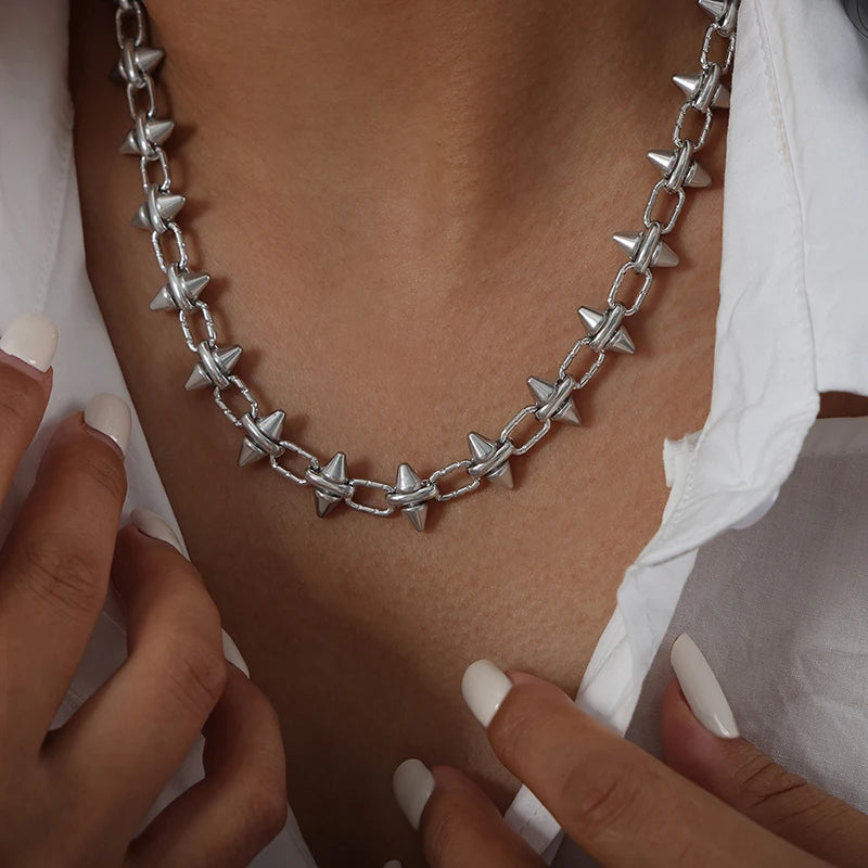 Obsidian Thorn Necklace