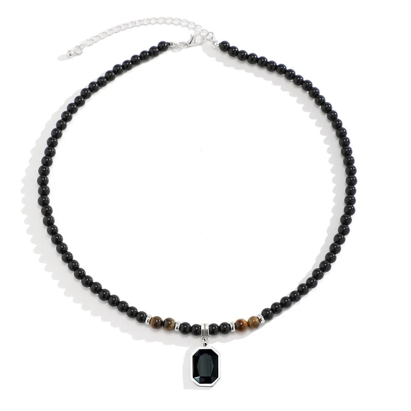 Onyx Bead Necklace