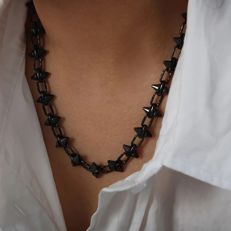 Obsidian Thorn Necklace