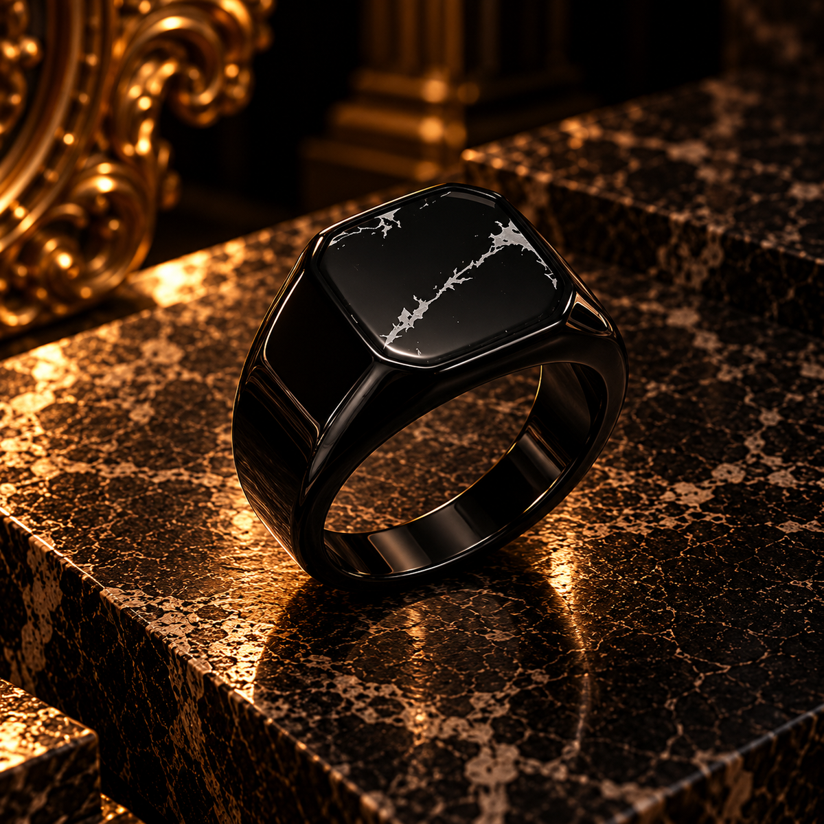 Noir Signet Ring
